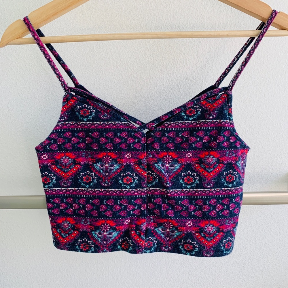 Hollister patterned crop top